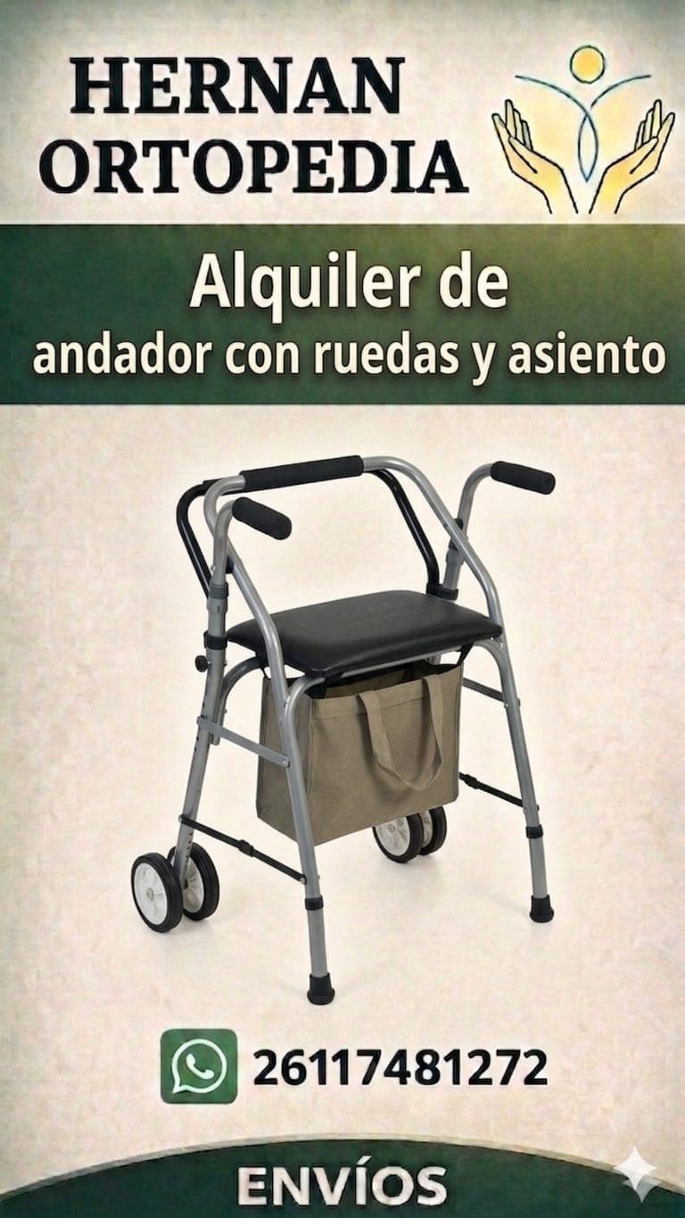 Andador con Ruedas y Asiento